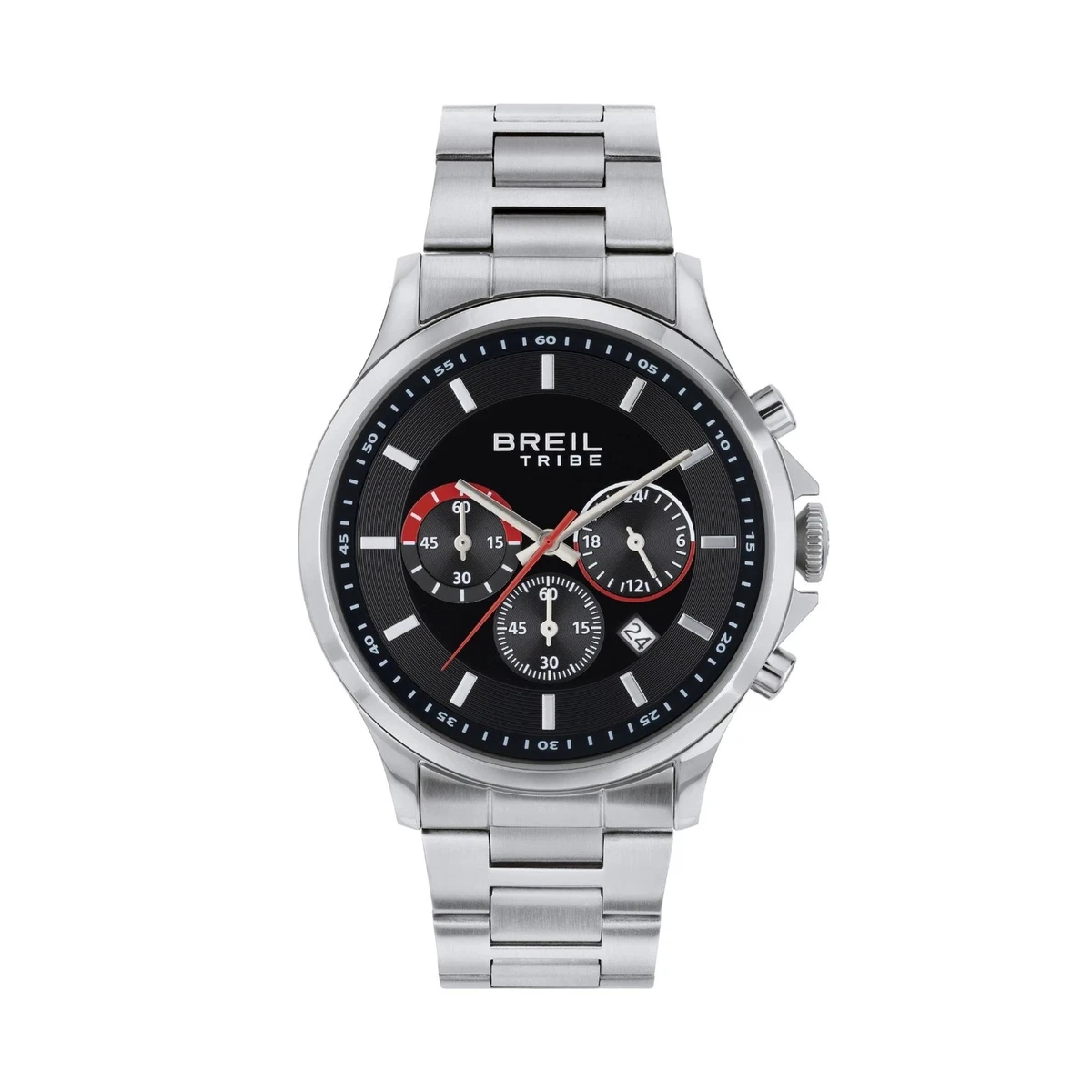 Breil Tribe Kart EW0658 Steel Chronograph Black Men s Watch 43mm New