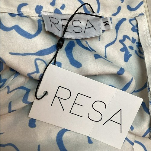 NWT Resa Womans Medium 2-Piece Floral Dress White Blue - Picture 15 of 16