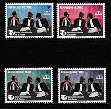 Zaire 1975 Int Women Year Set 4 SC 814-817 MNH Mint/Never Hinged
