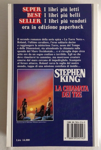 STEPHEN KING LA CHIAMATA DEI TRE 1° EDIZIONE SPERLING PAPERBACK 1995 COME NUOVO - Foto 6 di 6