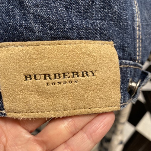 BURBERRY Authentic Children’s Denim Jean Jacket Nova Check Details Size 4 EUC - Picture 12 of 13