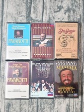 Luciano Pavarotti Collection - Lot Of (6) Cassette Tapes - Opera - Pre-Owned 