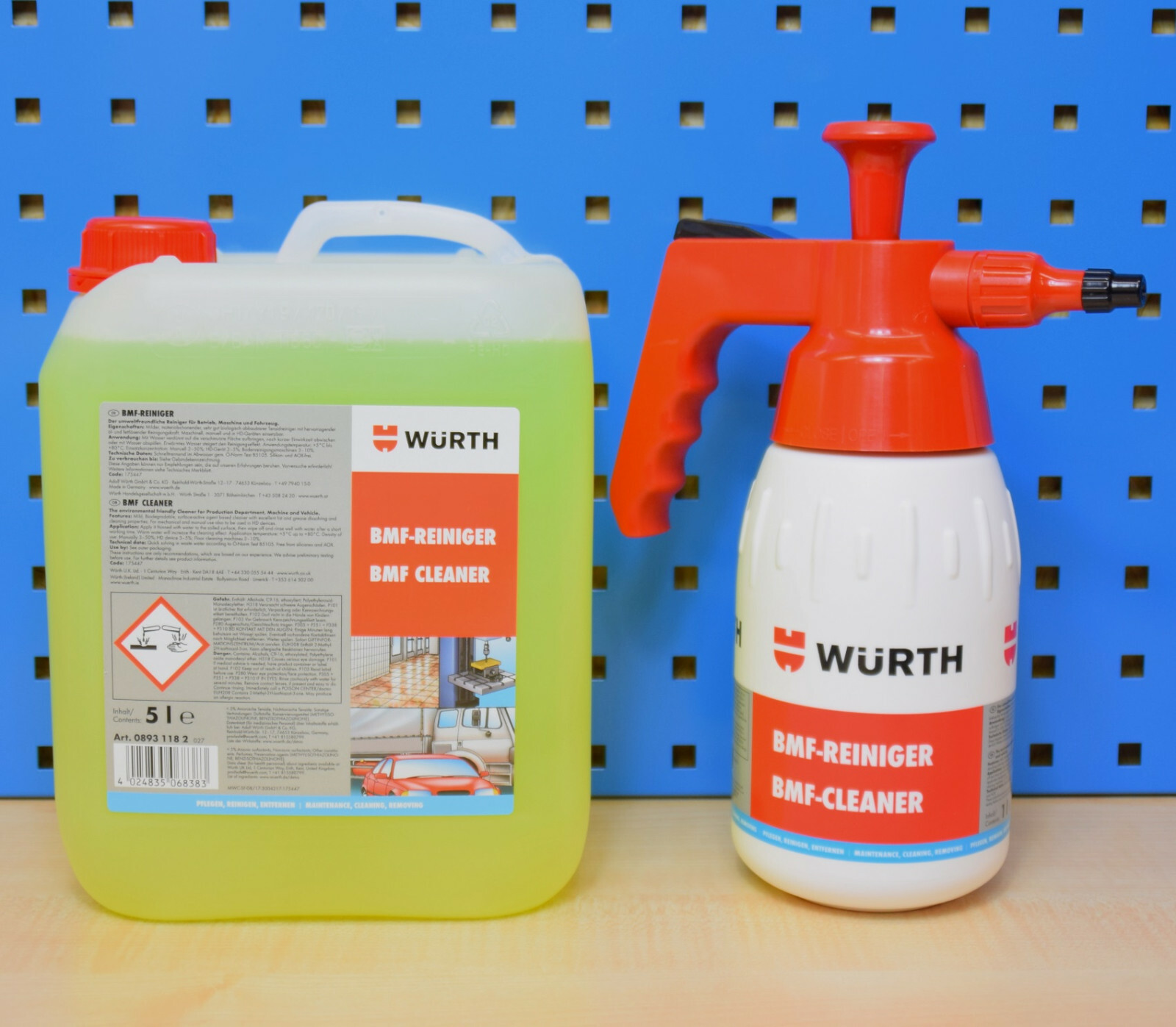 Set 5L BMF-Reiniger Pumpsprühflasche Pumpsprayflasche Werkstattreiniger