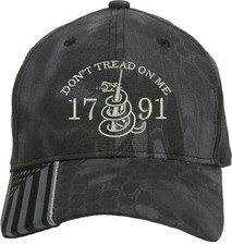 Don't Tread On Me 2nd Amendment Gun Embroidered One Size Fits All Baseball Hats