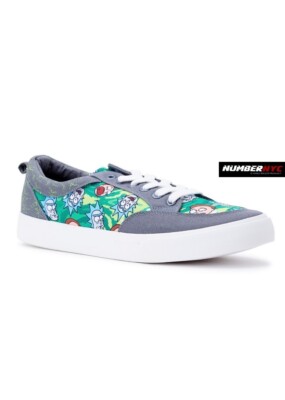 RICK & MORTY SNEAKERS Men SIZE 9 Ground Up Adult Swim Shoes RARE FREE SHIPPING