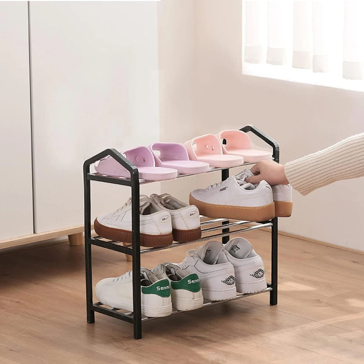 Low shoe sales rack