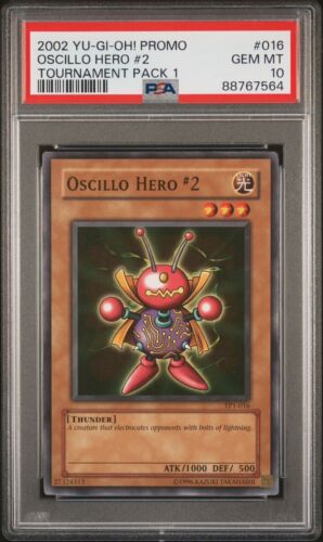 2002 Yu-Gi-Oh! Oscillo Hero #2 Pakiet turniejowy 1 TP1 Common PSA 10 - Zdjęcie 1 z 2