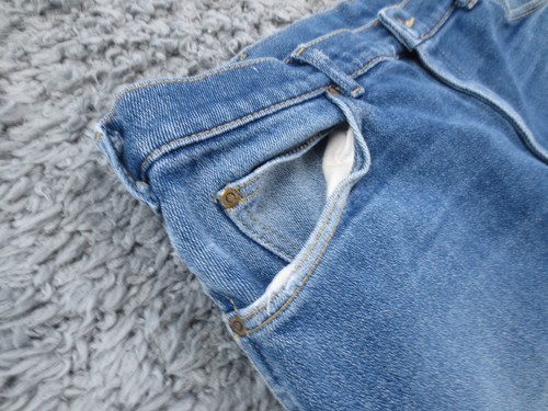 Vintage Lee Riders Jeans Mens 36x25* Actual Blue Denim Blend Faded Made In USA - Picture 6 of 23