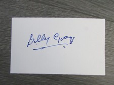 Billy Gray Notts County Chelsea Notts Forest Football Original Hand Signed Card