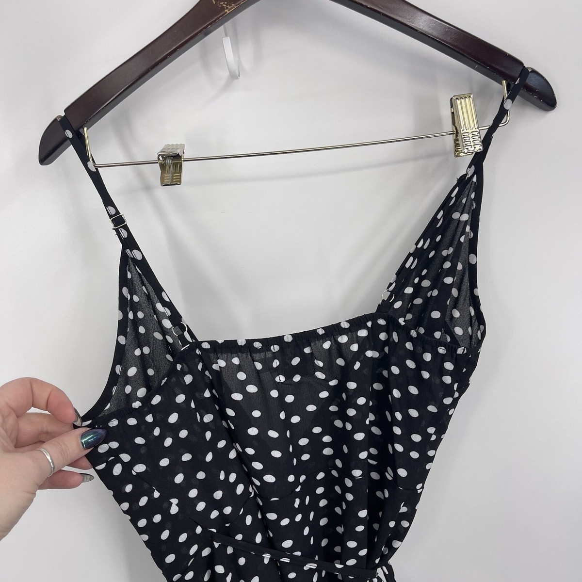 Princess Polly My Jewel Mini Dress Womens 4 Wrap Ruffle Polka Dot y2k 90s  Slip | eBay