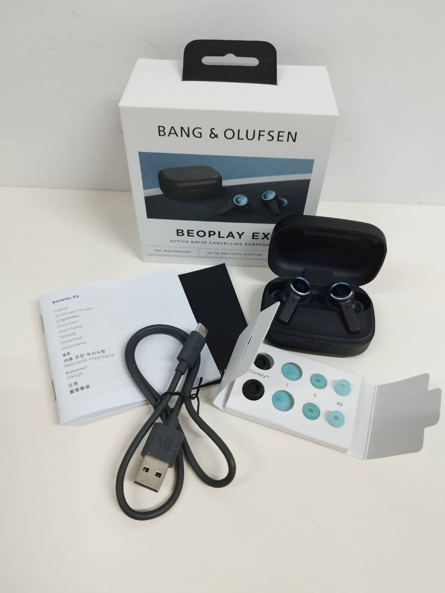 Beoplay EX Black Anthracite blue noise canceling wireless Working