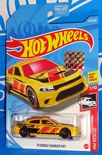 Hot Wheels Factory Set 2021 HW Rescue #228 '15 Dodge Charger SRT Dark Yellow