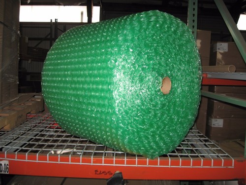 Large 1/2" Green Recycled Bubble, 24" x 125' Per Order