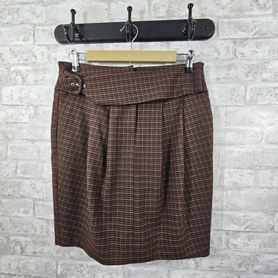 Orsay Plaid Skirt Womens Size 6 European 36