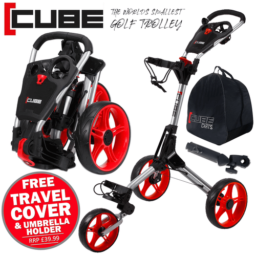Cube Golf Trolley by SkyMax One Click 3 Wheel Folding Cart Lightweight! NEW! - Picture 23 of 28