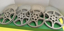 Lot of 4 Vintage 16mm 400ft Film Reels Eastman Kodak Co  Matching 7" Cases