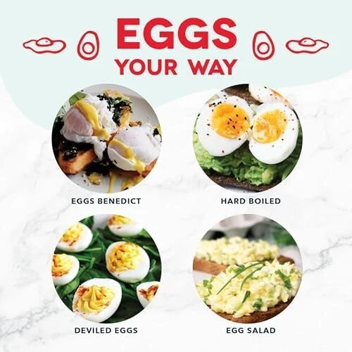 DASH Rapid Egg Cooker for Perfect Boiled Poached or Scrambled Eggs Fast DASH Rapid Egg Cooker for Perfect Boiled Poached or Scrambled Eggs Fast