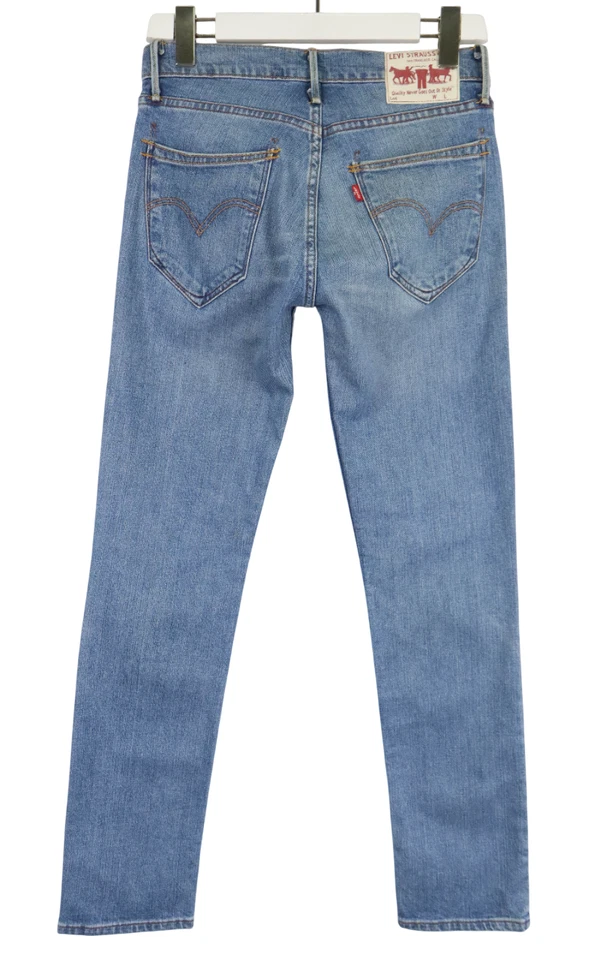 Bigotes Levi's 519 para hombre W29/L32 nuevos elásticos azules cremallera mosca Foto 2 de 4