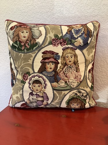 COLECCIÓN MUÑECA VICTORIANA DAKOTAH Tapiz Acento Almohada 16 x 16 ~ENCANTADORA~ - Imagen 10 de 10