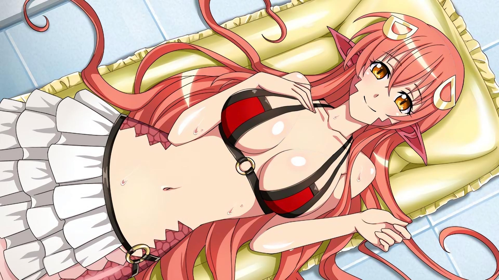 Anime miia monster musume no iru nichijou girl redhead Playmat Gaming Mat Desk