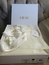 Authentic Dior Gift box with tissue and bow 12" 11" 4"