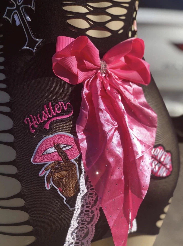 Safety Pin ROCKSTAR dress TRENDING popular Exotic, video vixen, birthday dress - Image 4 of 4