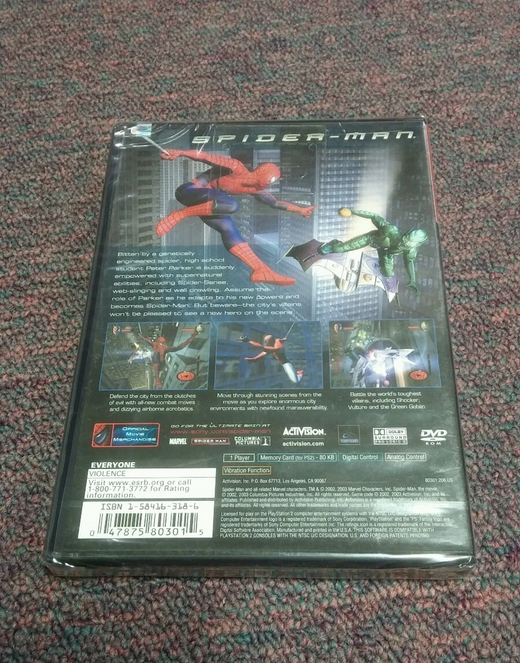 Spider-Man (Sony PlayStation 2, 2010) Brand New - Image 3 of 4