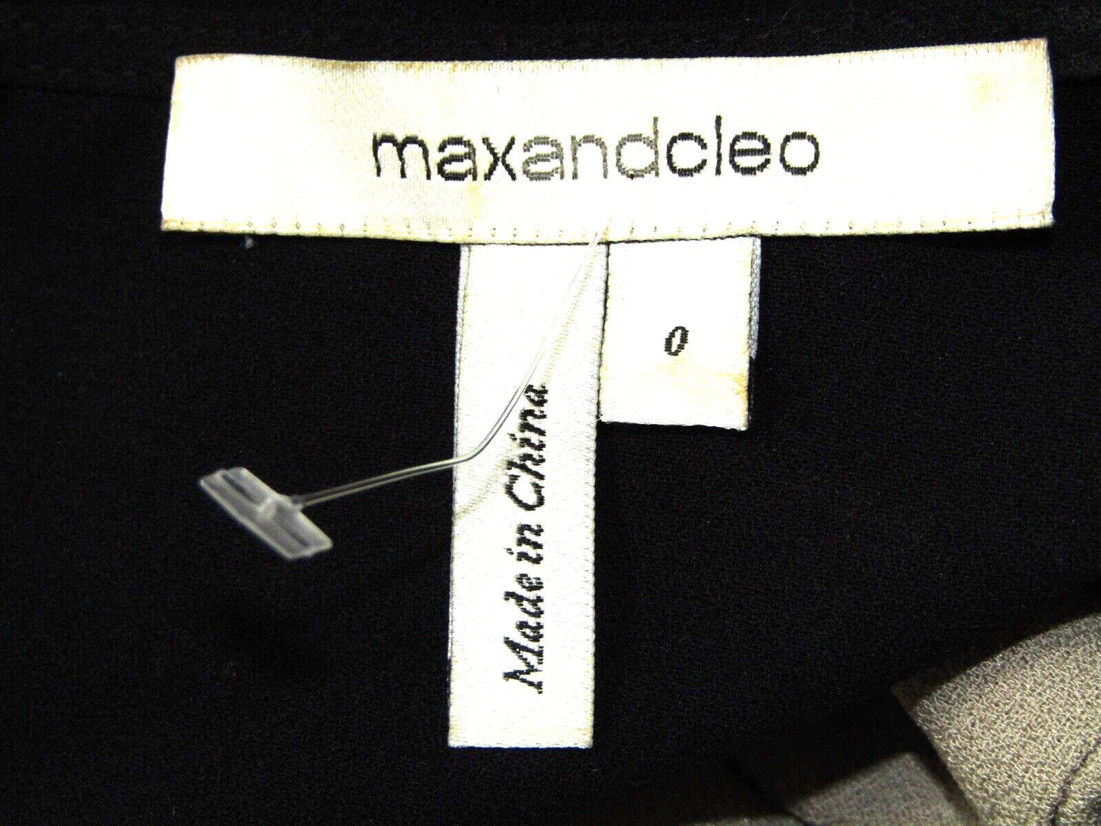 VETEMENTS Abito Max Cleo Tubino Peplum Carrie Taglia 0 Nero Beige Blocco Colore Senza Maniche