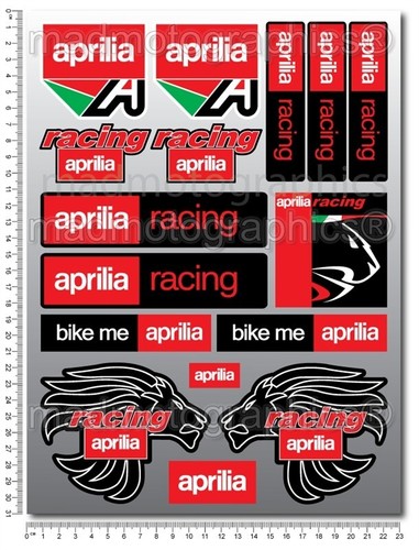 Aufkleber stickers decals Grafik APRILIA RACING RSV4 Factory RS250 Laminiert - 第 5/5 張圖片