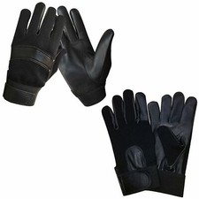 Security Police Tactical Search Duty SIA Doorman Genuine Leather Gloves 7001-2