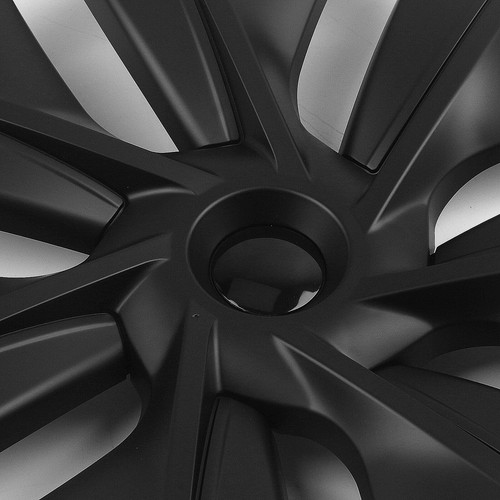 4x Matte Black 19" Wheel Cover Hubcap Hub Cap For 2020 2021-2024 Tesla Model Y - Picture 13 of 16