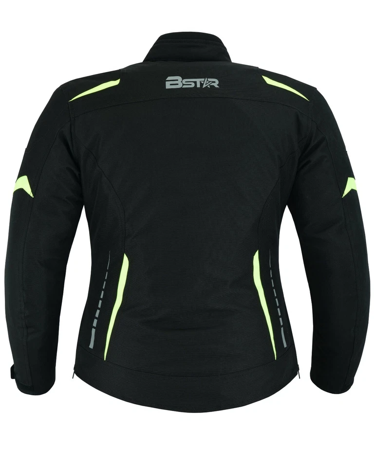 Chaqueta Moto Textil Impermeable para Mujer Protección Ce Foto 3 de 4
