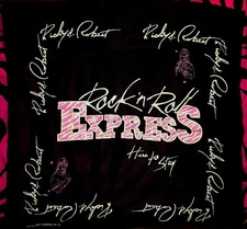 ROCK N ROLL EXPRESS HERE TO STAY JIM CROCKETT PROMOTIONS BANDANA NWA WWE RARE 