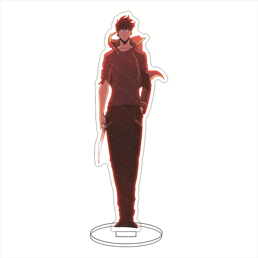 Figurine Sur Support Acrylique - Personnage De Dessin Animé - 15 Cm - Collection Neuve, Idéale Décoration