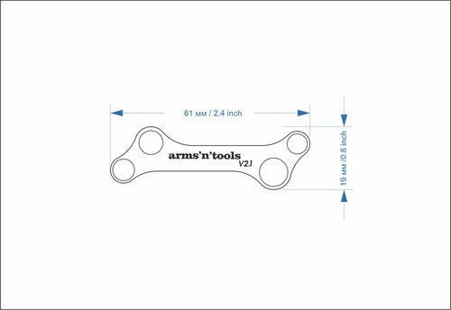 Schraubenschlüssel Schlüssel Parse für Leatherman Demontage nur Werkzeug aktualisiert DESIGN Ver2.1 - Bild 2 von 7