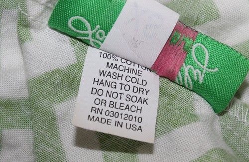 Lolly Wolly Doodle Women's Shirt Top Green/White Geometric Zig Zag Print - Picture 11 of 12