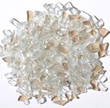 Reflective Clear Fire Glass (Silver)