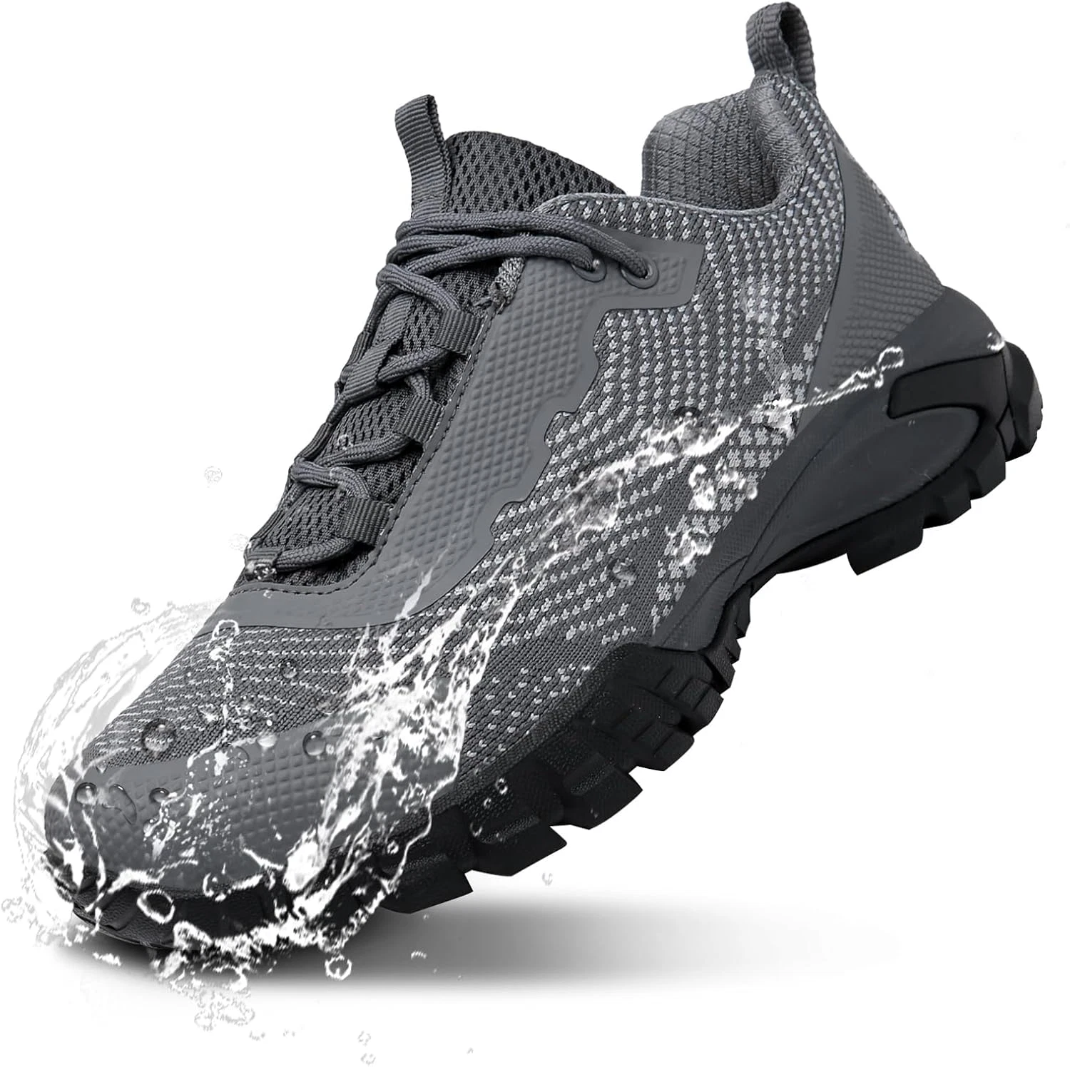 Mens Hiking Shoes Waterproof Lightweight Ankle Boots Outdoor Trekking Camping Wa