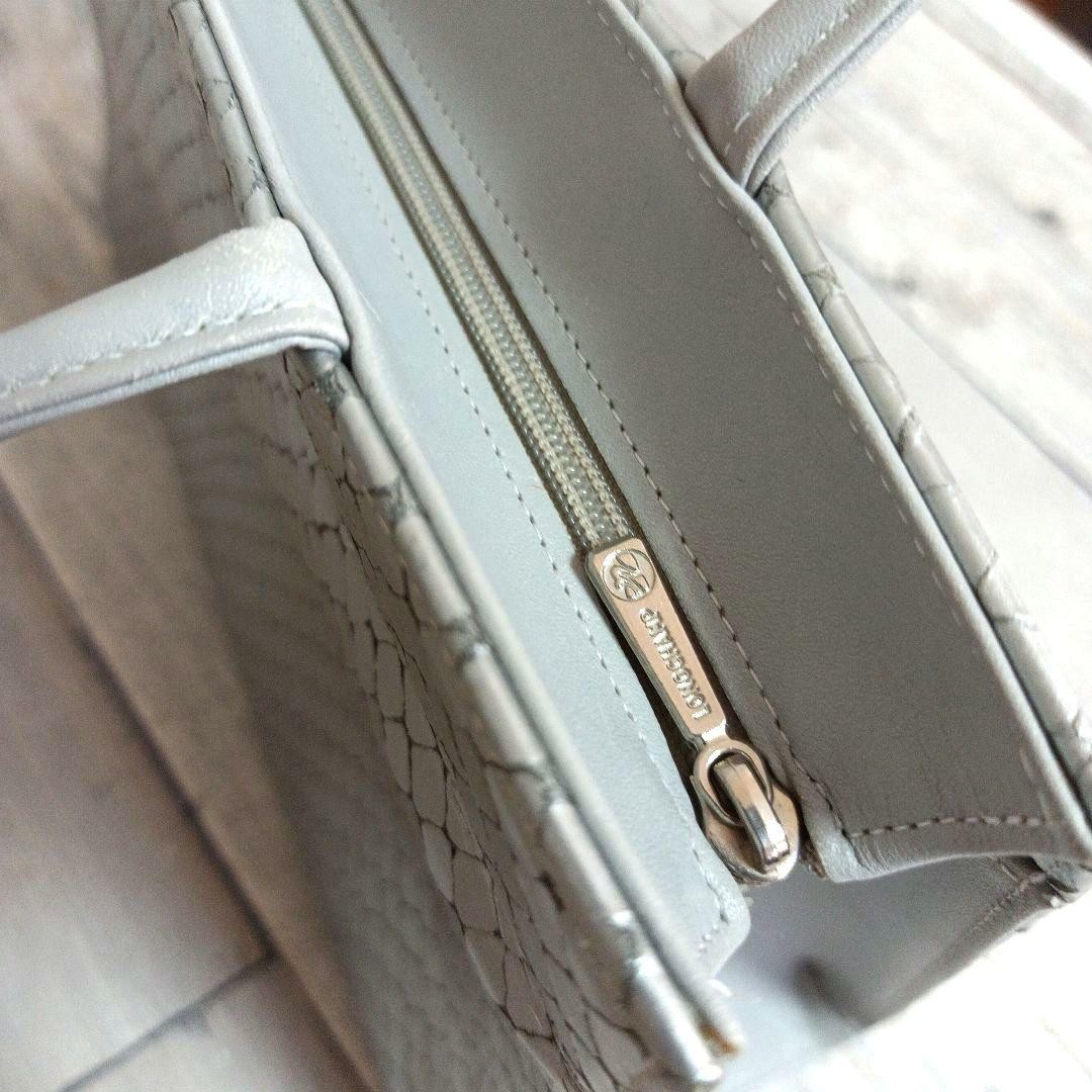 LONGCHAMP Python Embossed Handbag Japan Import Ra… - image 5