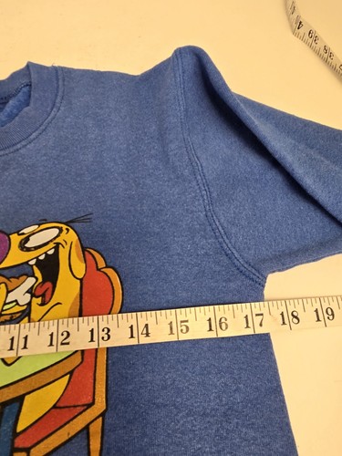 Nickelodeon Cat-Dog Cartoon Series Sweatshirt Vintage 90 's Freeze Youth L - Picture 7 of 9