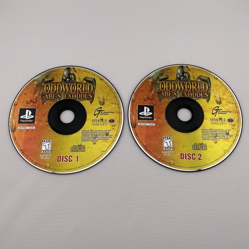 Oddworld: Abe's Exoddus PlayStation 1 PS1 Complete - Discs + Case + Manual - Picture 4 of 6