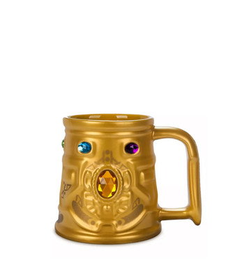 Disney Store Infinity Gauntlet Sculpted Mug   Marvel's Avengers Brand New