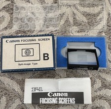 MINT Canon F1 F-1 Original Focusing Screen B Split Image Packaging