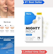 Acne Patch Hydrocolloid 72 Count 12mm Clear Matte Daytime Invisible for Face