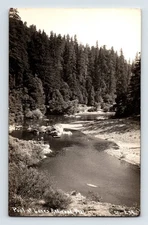 Postcard RPPC California Redwood Lanes Pool Patterson L39 1930s Unposted EKC