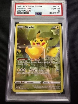 Pokémon Pikachu Grade 10 Pokémon TCG Individual Collectible Card