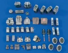 Unpainted 1/35 Resin German Army Vehicle Accessories WW2 War Figure Model Kit #