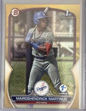 2023 Bowman 1st Edition - Mairoshendrick Martinus #BPPF-55 Gold Foil /50 (RC)