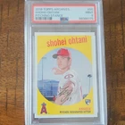 2018 Topps Archives Shohei Ohtani Rookie #50 1959 Design Pitching PSA 9