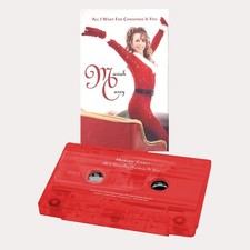RED CASSETTE---- MARIAH CAREY All I Want for Christmas Is You SINGLE TAPE 1227